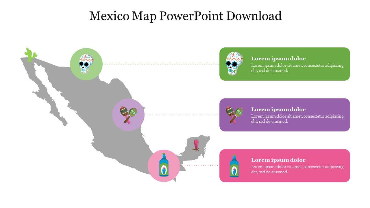 Mexico Map PowerPoint Download